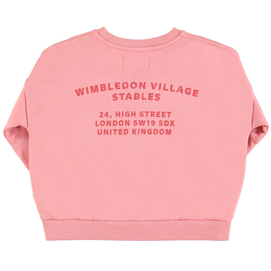 Sweatshirt | Pink W/ Multicolor House Print