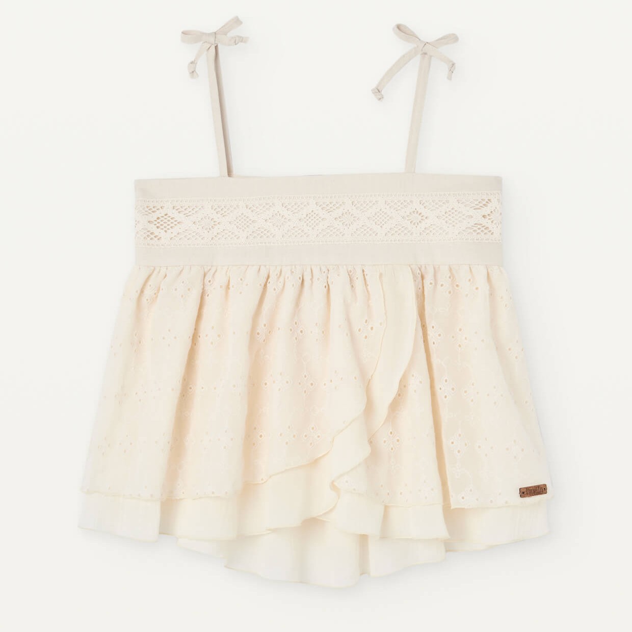 Double Layer Blouse & Frill Culotte | Off White