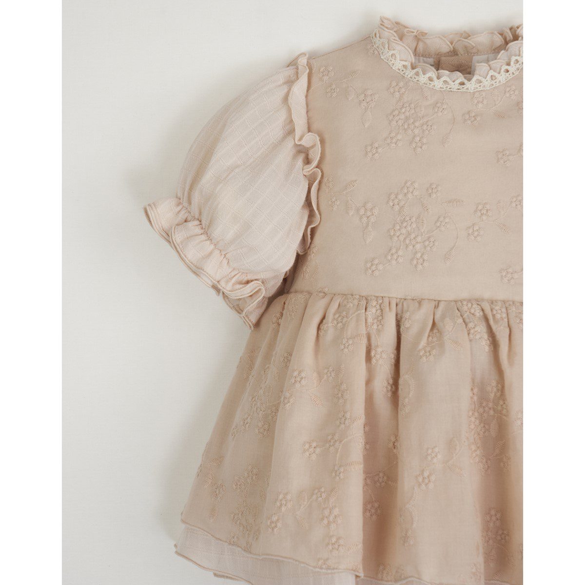 Special Occasion Dress-Style Romper Suit | Pink