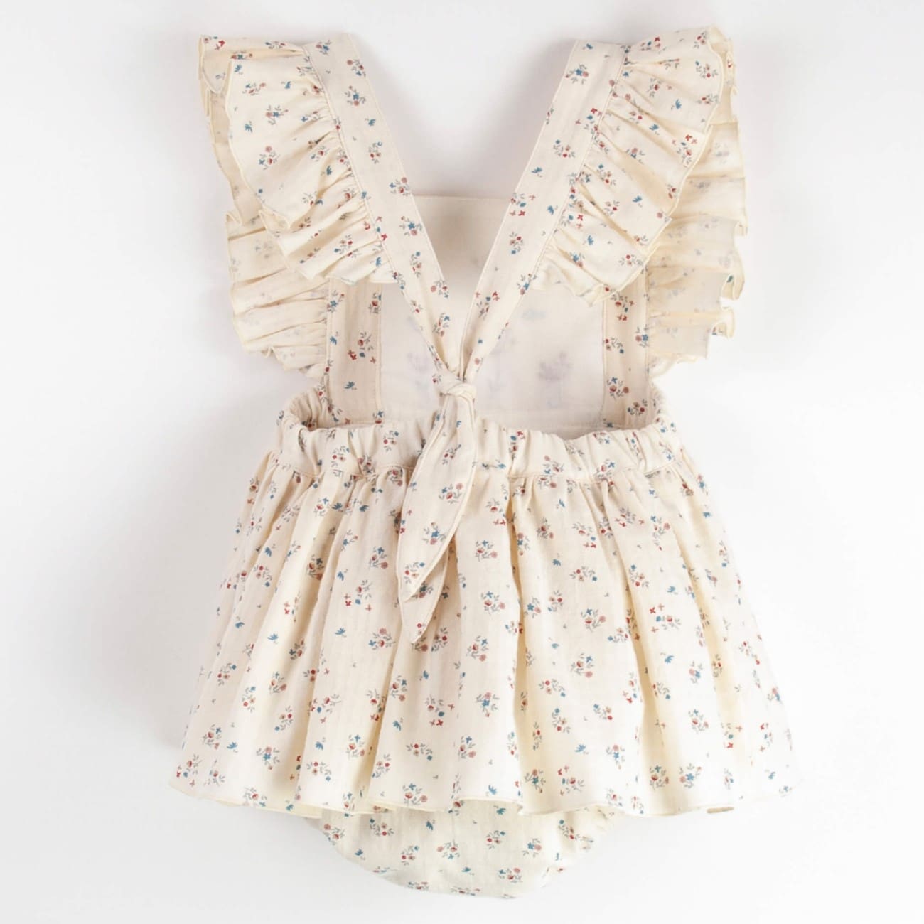 Floral Romper Suit W/ Frill