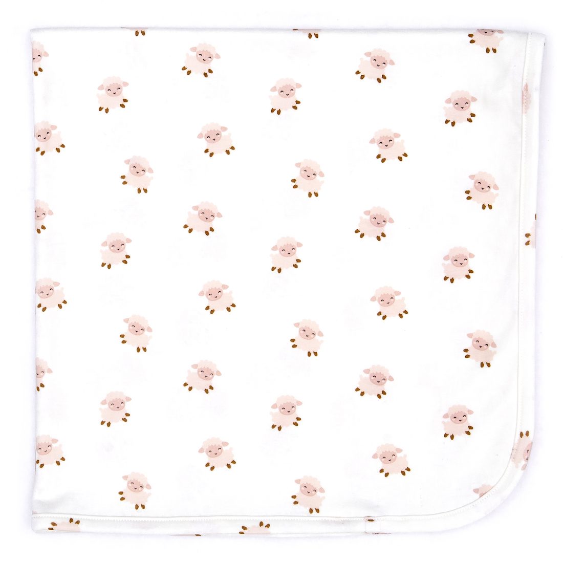 Blanket | Natural & Pink Sheep