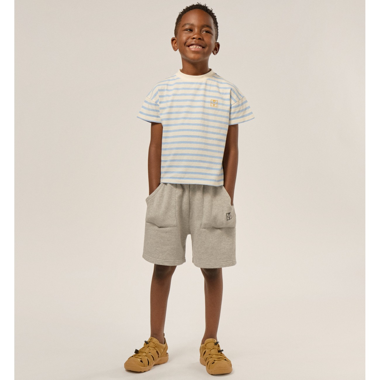 Grey Kids Shorts
