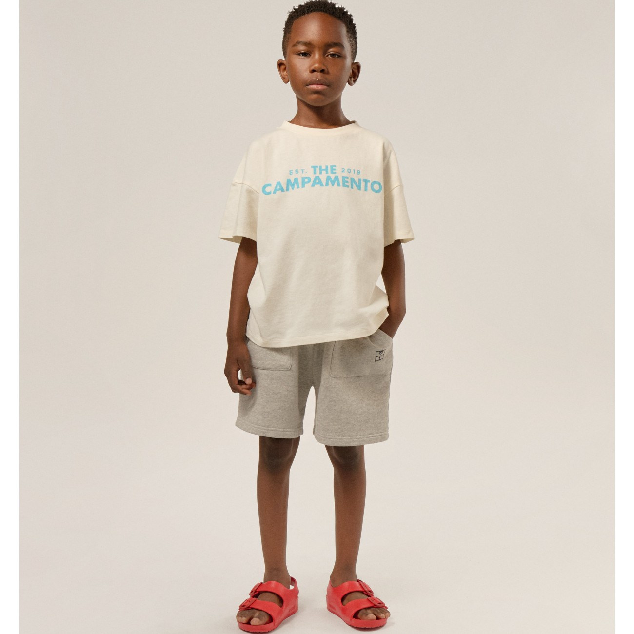 Grey Kids Shorts