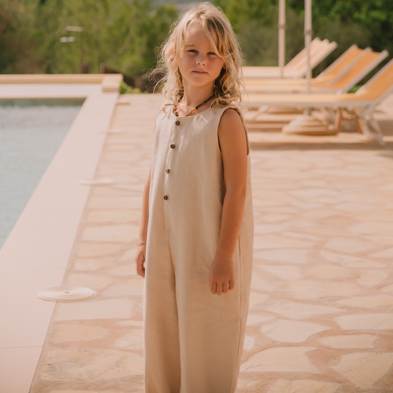 Unisex Florence Dungarees | Sand