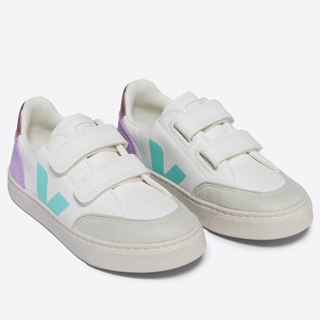 V12 Extra White Multico Orchid ChromeFree Leather