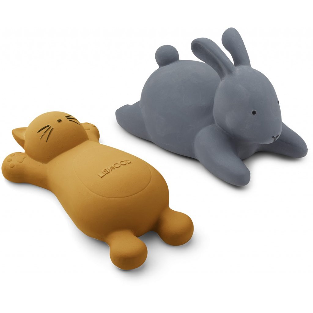 Vikky Bath Toys 2 Pack | Cat Mustard