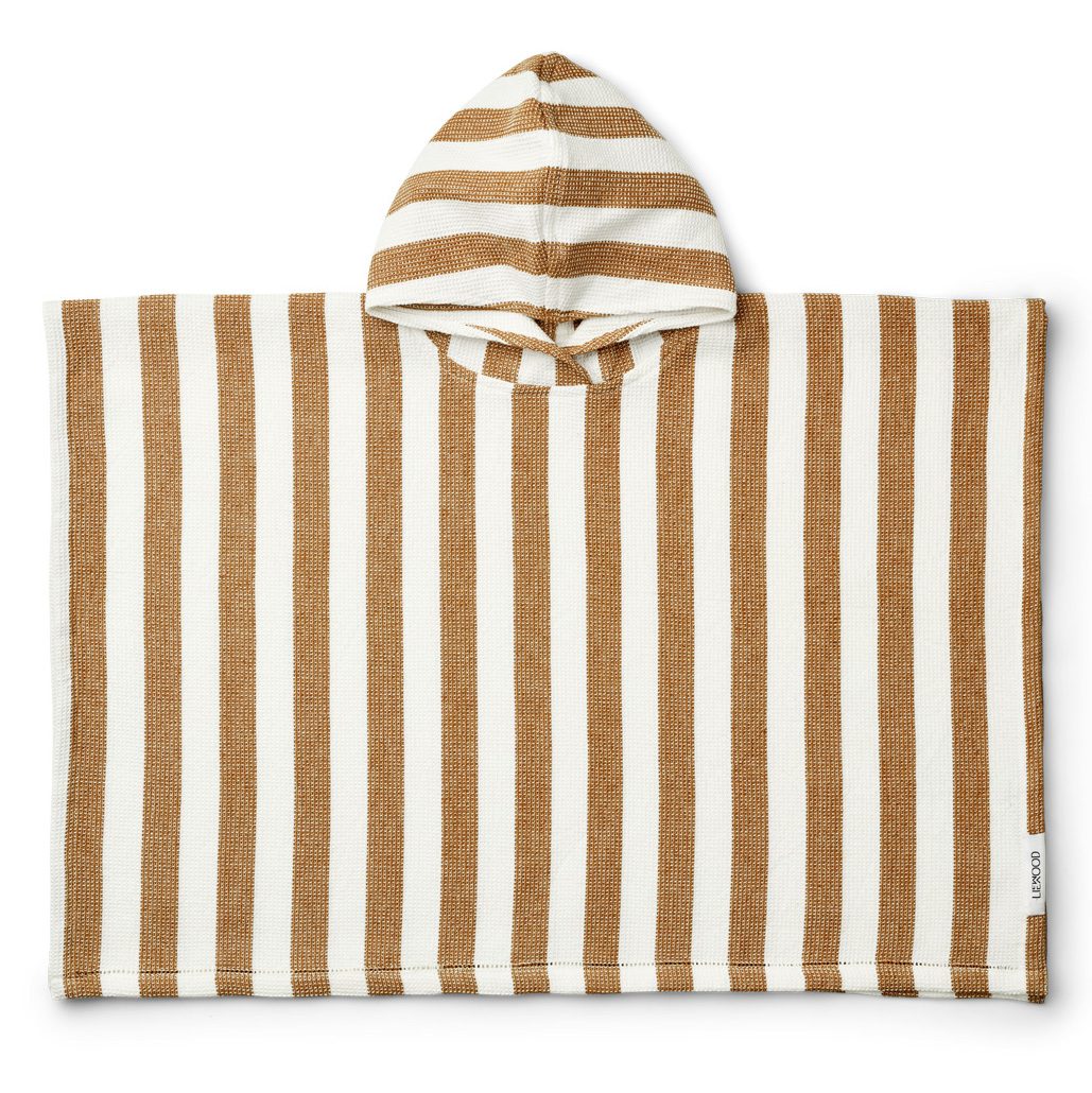 Paco Poncho Junior | Y/D Stripe: Golden Caramel/White