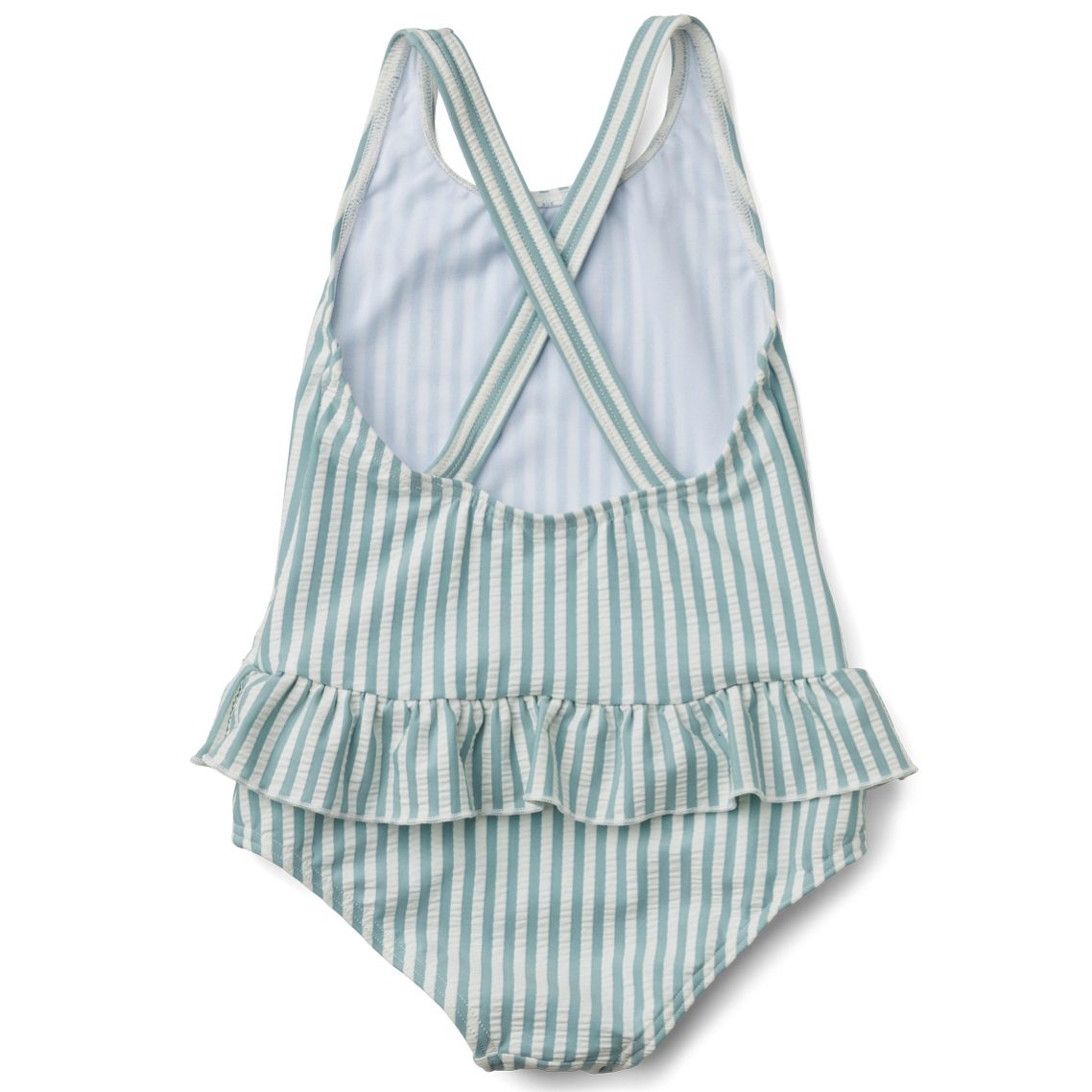 Amara Swimsuit | Y/D Stripe: Sea Blue/White