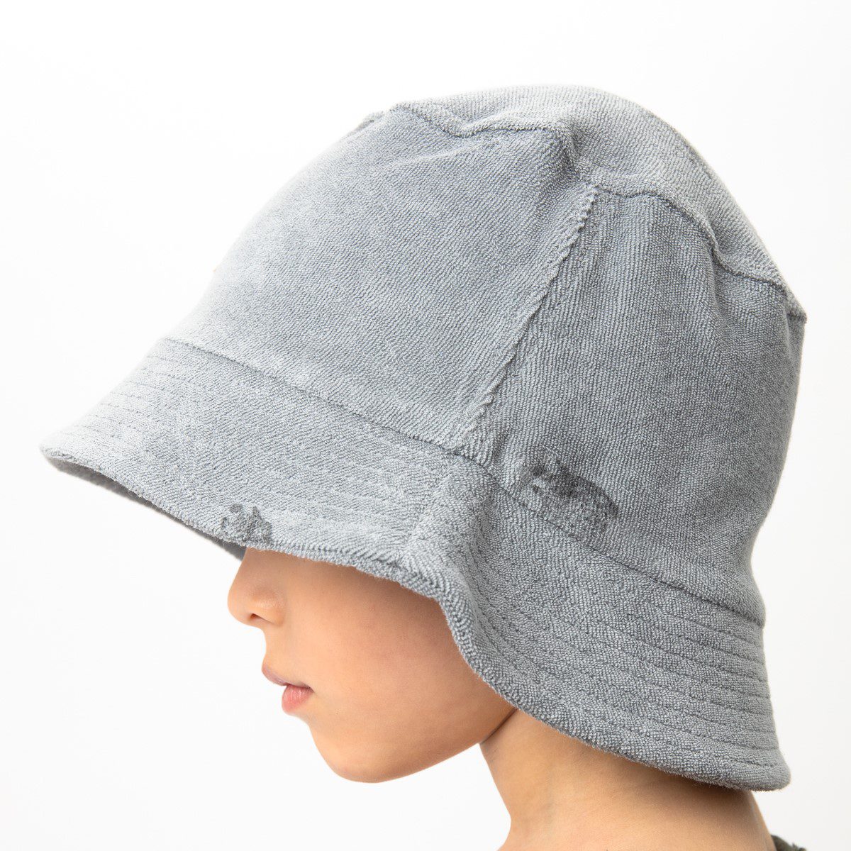 Niko Bucket Hat | Grey Blue/Puffer Fish
