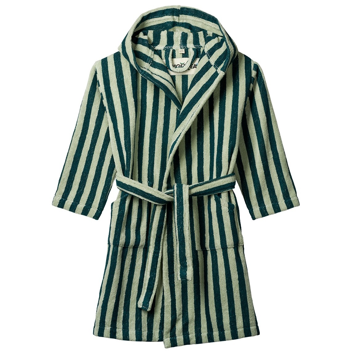 Naram Kids Bathrobe | Sea Foam & Deep Teal