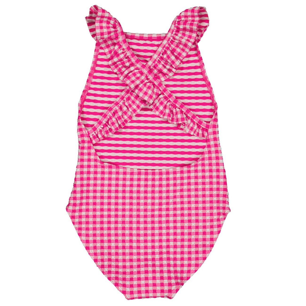 Alba Fuchsia Gingham Swimsuit