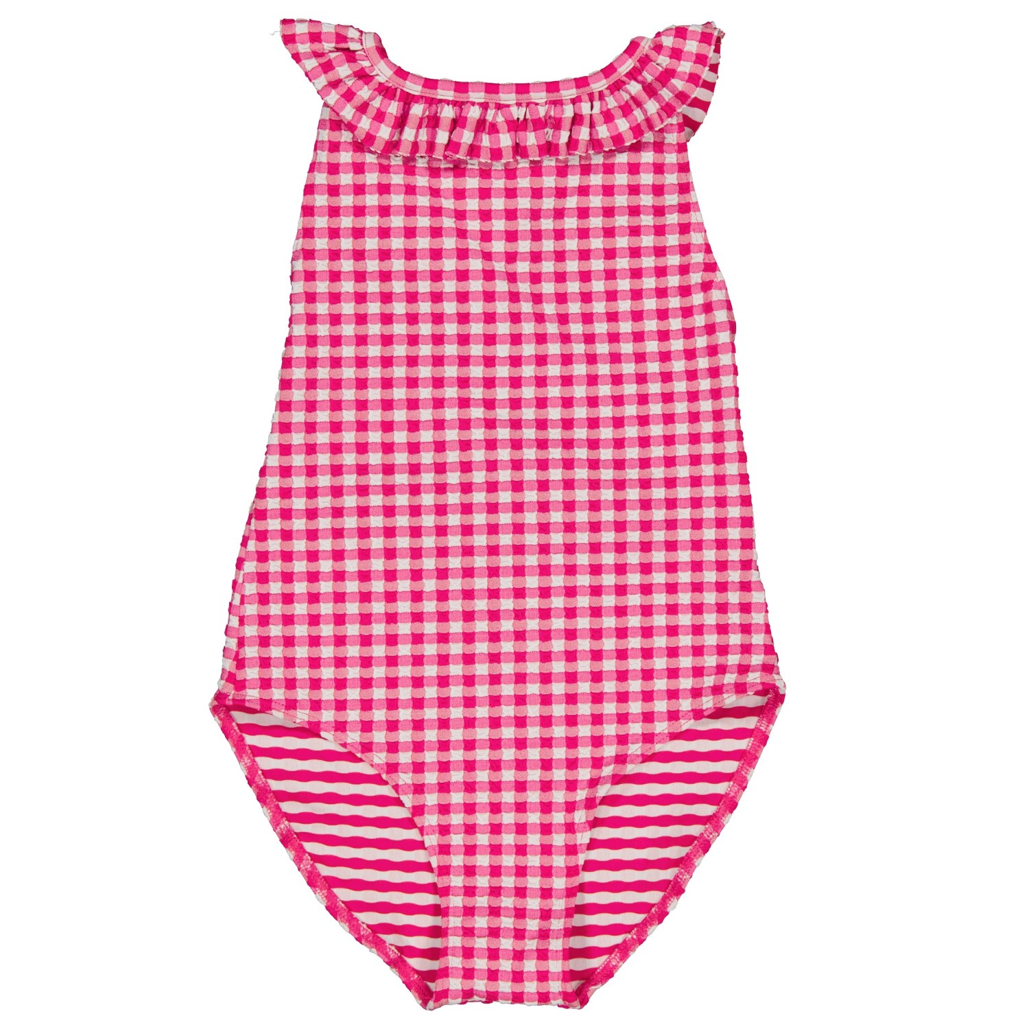 Alba Fuchsia Gingham Swimsuit