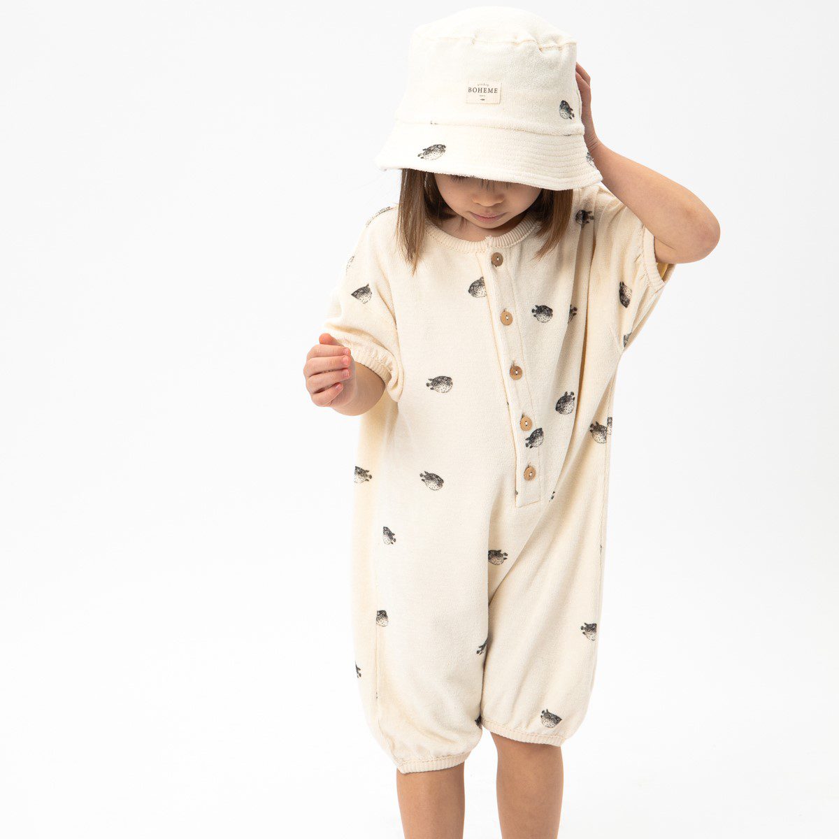 Niko Bucket Hat | Off-White/Puffer Fish