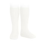 2016/2 Basic Ribbed Knee High Socks | Cream 202