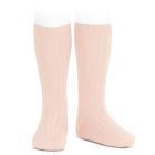 2016/2 Basic Ribbed Knee High Socks | Nude 674