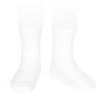 Basic Rib Short Socks | White 200