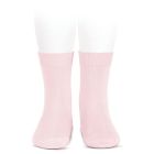 Plain Stitch Basic Short Socks | Pink (500)