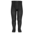 1216/1 Merino Wool Blend Rib Tights | Black (900)