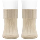 Rib Socks W/ Double Folded Cuff | Linen 304