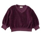 Teddy Sweater V-neck Plum