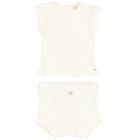 BB Rib T-Shirt & Culotte | Ecru