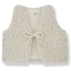 Adriana  Extra Soft Furry Vest | Ecru