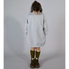 Dropped Shoulder Dress | Grey Melange