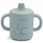 Amelio Silicone Sippy Cup | Blue Fog