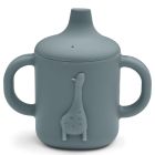 Amelio Silicone Sippy Cup | Whale Blue