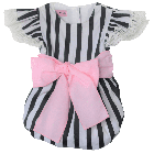 Black & White Stripe Romper
