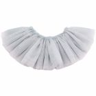 Frill Tutu Silver Over Light Blush Tulle