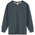 Oversized L/S Tee | Blue Grey