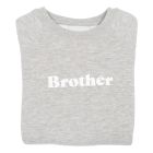 Grey Marl Baggy "BROTHER" Sweatshirt