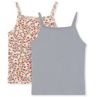 2 Pack Basic Strap Top | Poppy