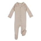 Zipper Footie | Oatmeal