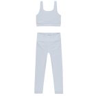 Swift Sports Bra & Basic Legging | Light Blue