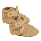 Ribbed Baby Booties | Honey