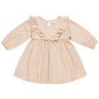 Long Sleeve Ruffle V Dress | Shell