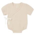 Woven Wrap Romper | Natural