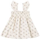 Smocked Jersey Dress | Summer Flower