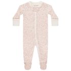 Zip Long Sleeve Sleeper Footie | Pink Blossom