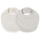 Jersey Snap Bib 2 Pack | Scatter, Blue Micro Stripe