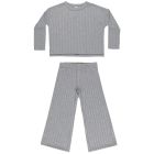 Cozy Rib Knit Set | Dusty Blue