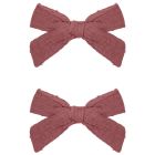 Bow W.Clip, Set Of 2 | Raspberry