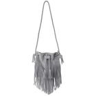 Fringe Crossbody Purse | Dusty Blue