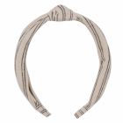 Knotted Headband | Black Pinstripe