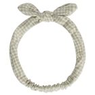 Baby Bow Headband | Sage Gingham