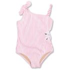 Terry Cutout Daisy 1 Shoulder | Berry Stripe