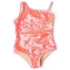One Shoulder Sequence Coral