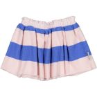 Skirt W/ Ruffles | Green W/ Blue Print